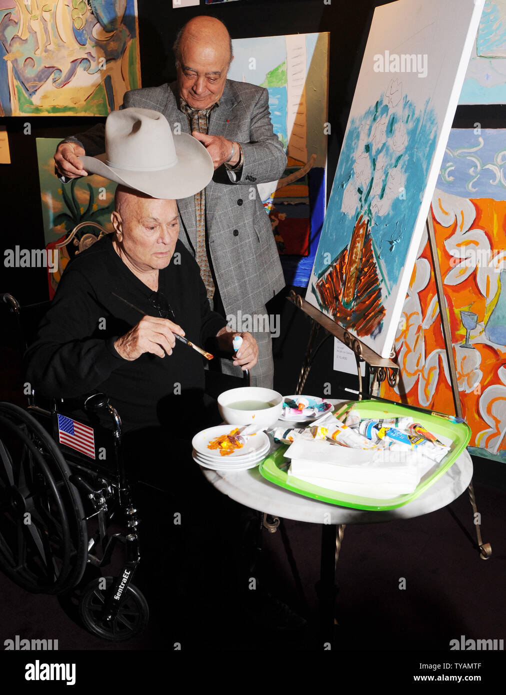 Amerikanischer Schauspieler Tony Curtis und ägyptische Eigentümer von