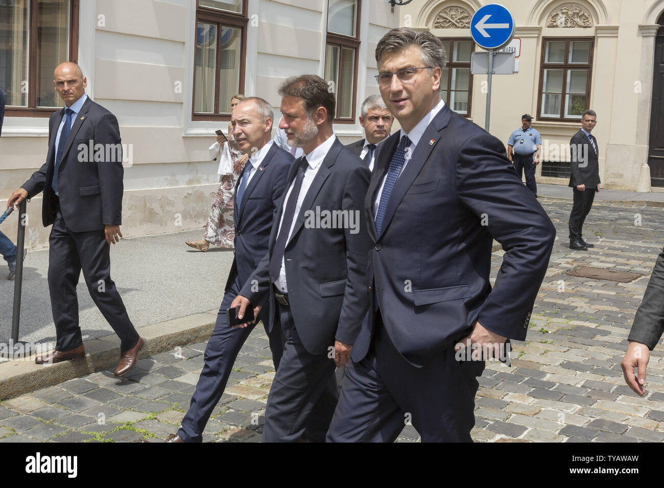 Ministerpräsident von Kroatien Andrei Plenkovic Stockfoto