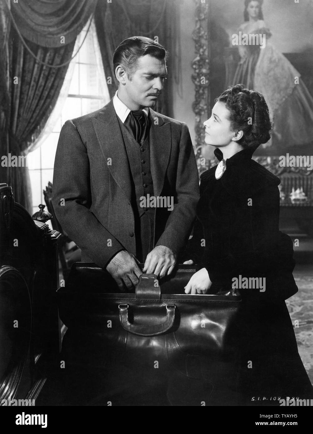 VIVIEN LEIGH als Scarlett O'Hara CLARK GABLE als Rhett Butler gegangen mit dem Wind Direktor 1939 Victor Fleming Produzent David O. Selznick Selznick International Pictures/Metro Goldwyn Mayer Stockfoto