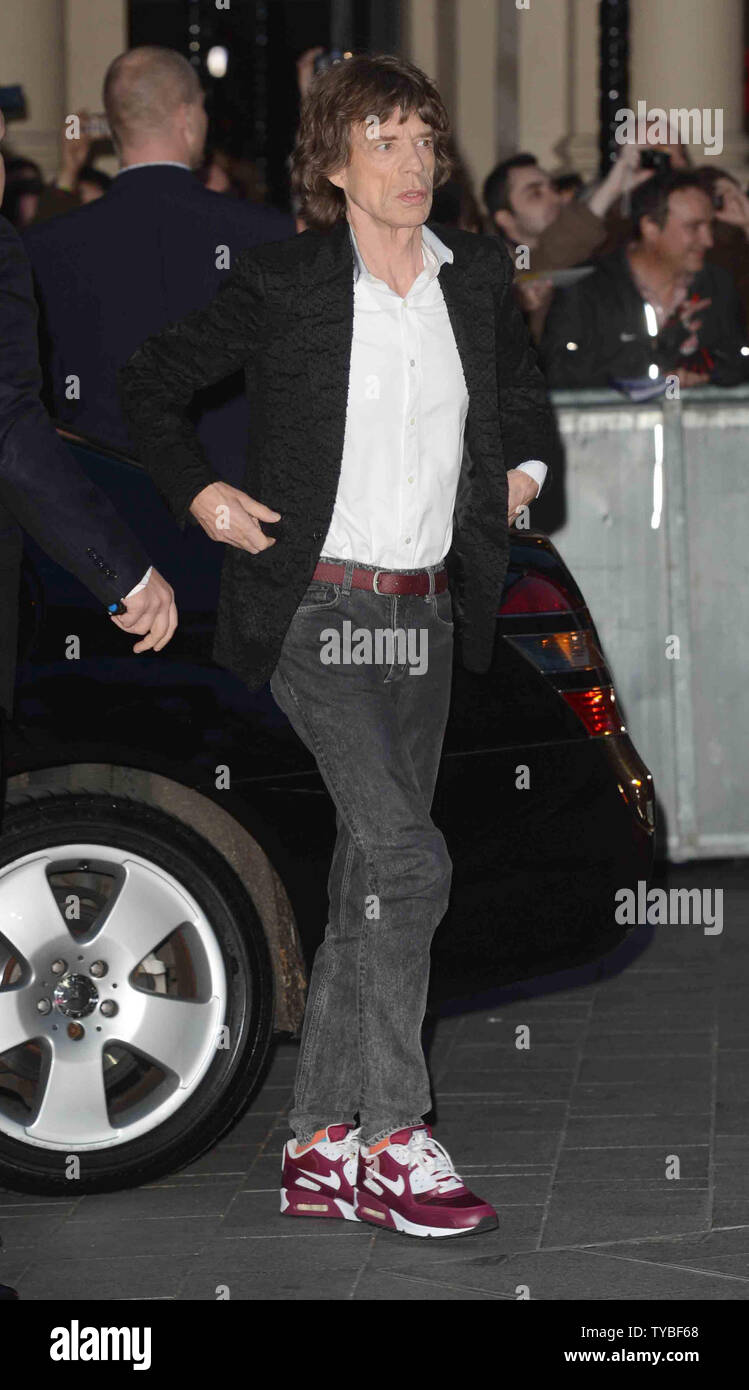 Mick Jagger von der englischen Band The Rolling Stones besucht die Premiere von "Crossfire Hurricane' während des 56. BFI London Film Festival, das Odeon Leicester Square in London am 18. Oktober 2012. UPI/Paul Treadway.. Stockfoto