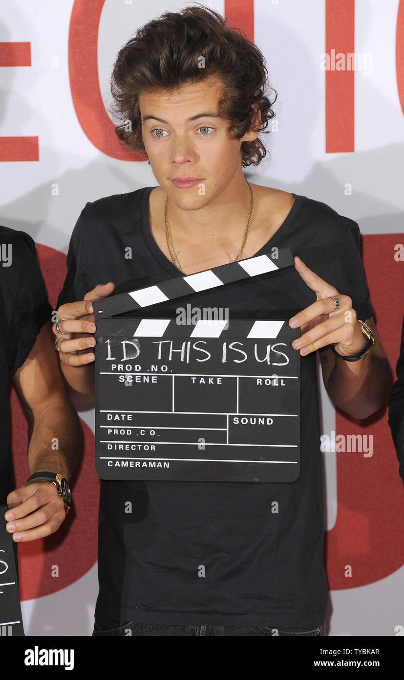 Harry Styles Britischer Junge Band Eine Richtung Nimmt An Einem Fotoshooting Vor Der Weltpremiere Von Einer