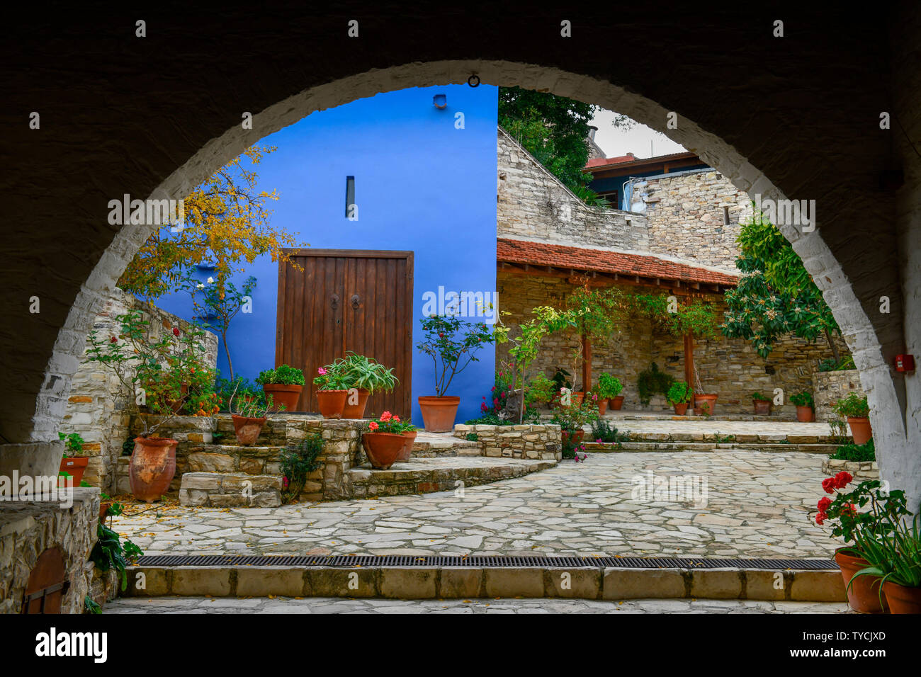 Ethnologisches Museum, Pano Lefkara, Republik Zypern Stockfoto