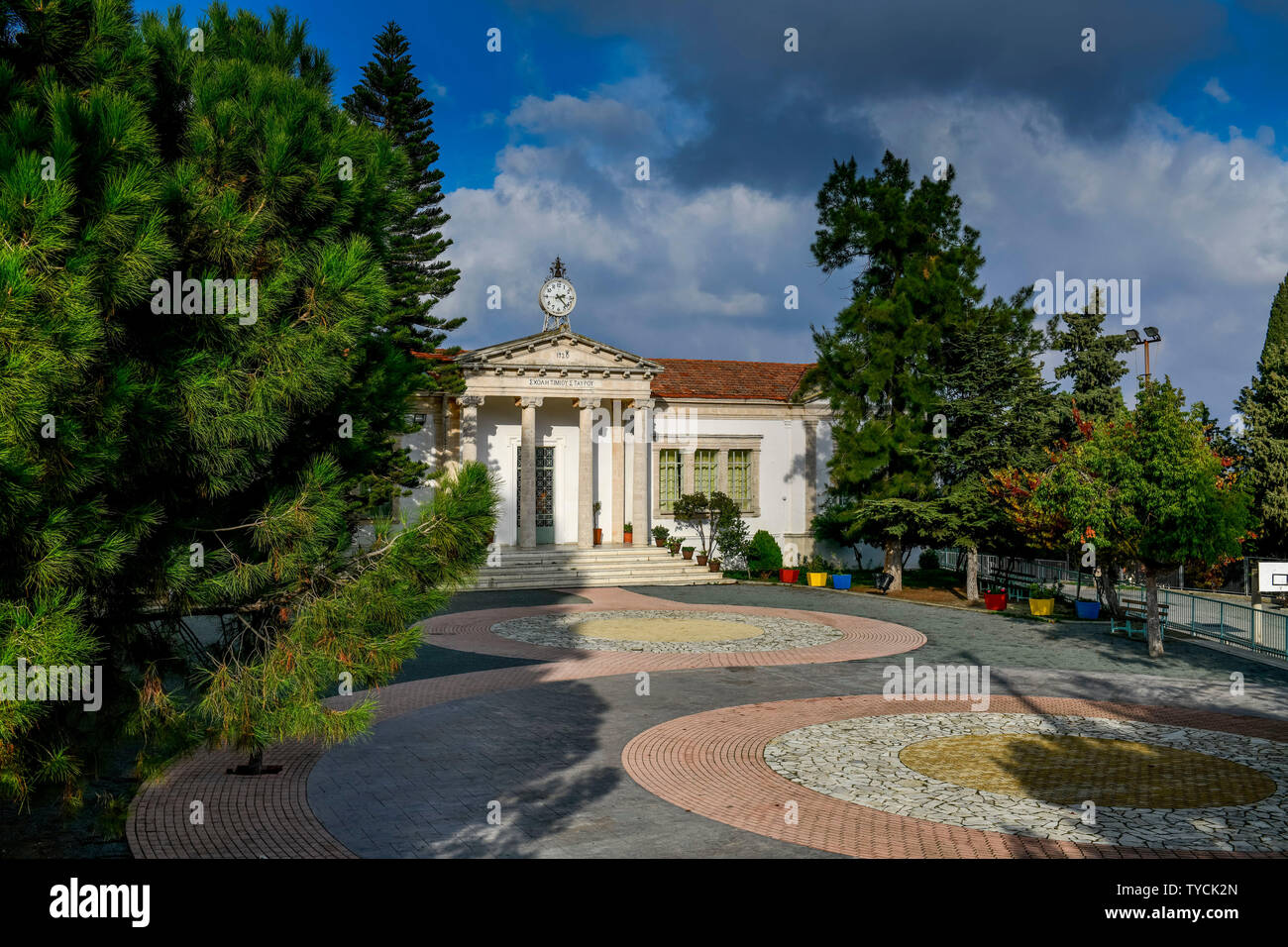 Grundschule, Pano Lefkara, Republik Zypern Stockfoto