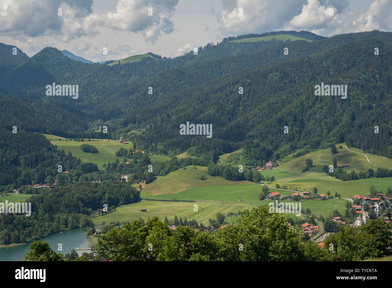 See, Schliersee, Miesbach, Schliersee, Bayerische Alpen, Alpen, Oberbayern, Bayern, Deutschland Stockfoto