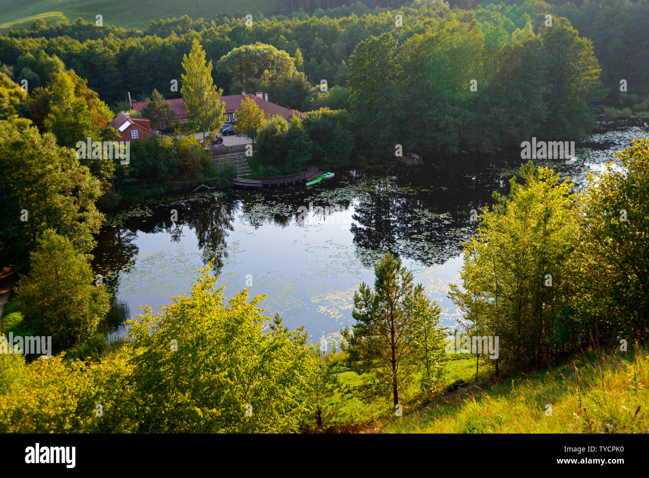 See in der Nähe von Suwalki Rutka, Landschaftspark, Podlasien, Polen Stockfoto