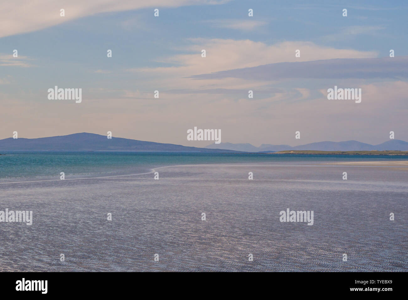 Clachan Sands, North Uist, Na H-eileanan der Iar Stockfoto