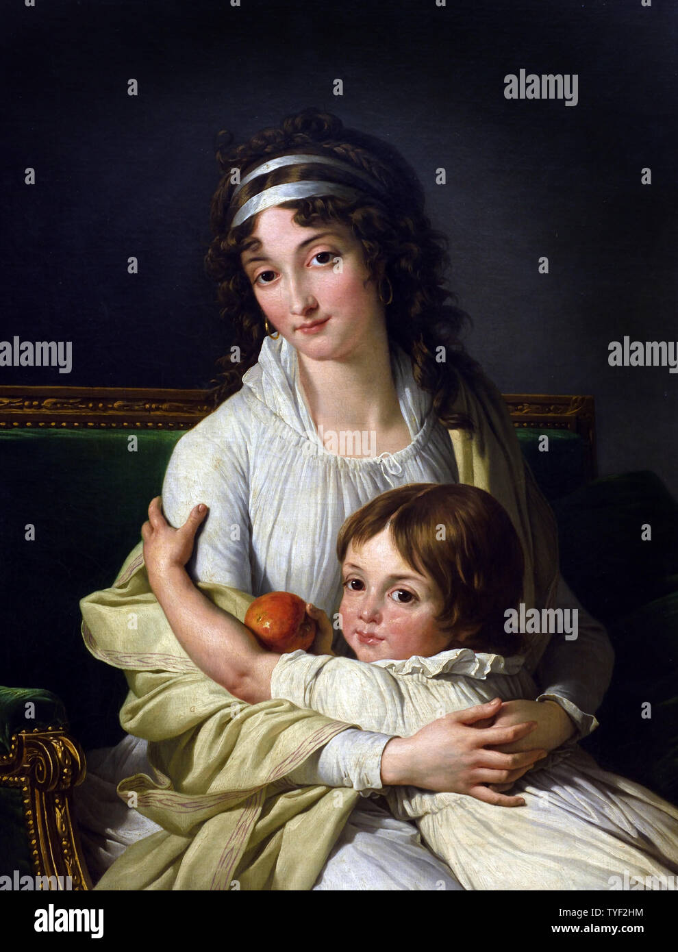Madame Boyer Fonfrede und ihr Sohn 1796 Francois André Vincent 1746-1816 Frankreich, Französisch, Stockfoto