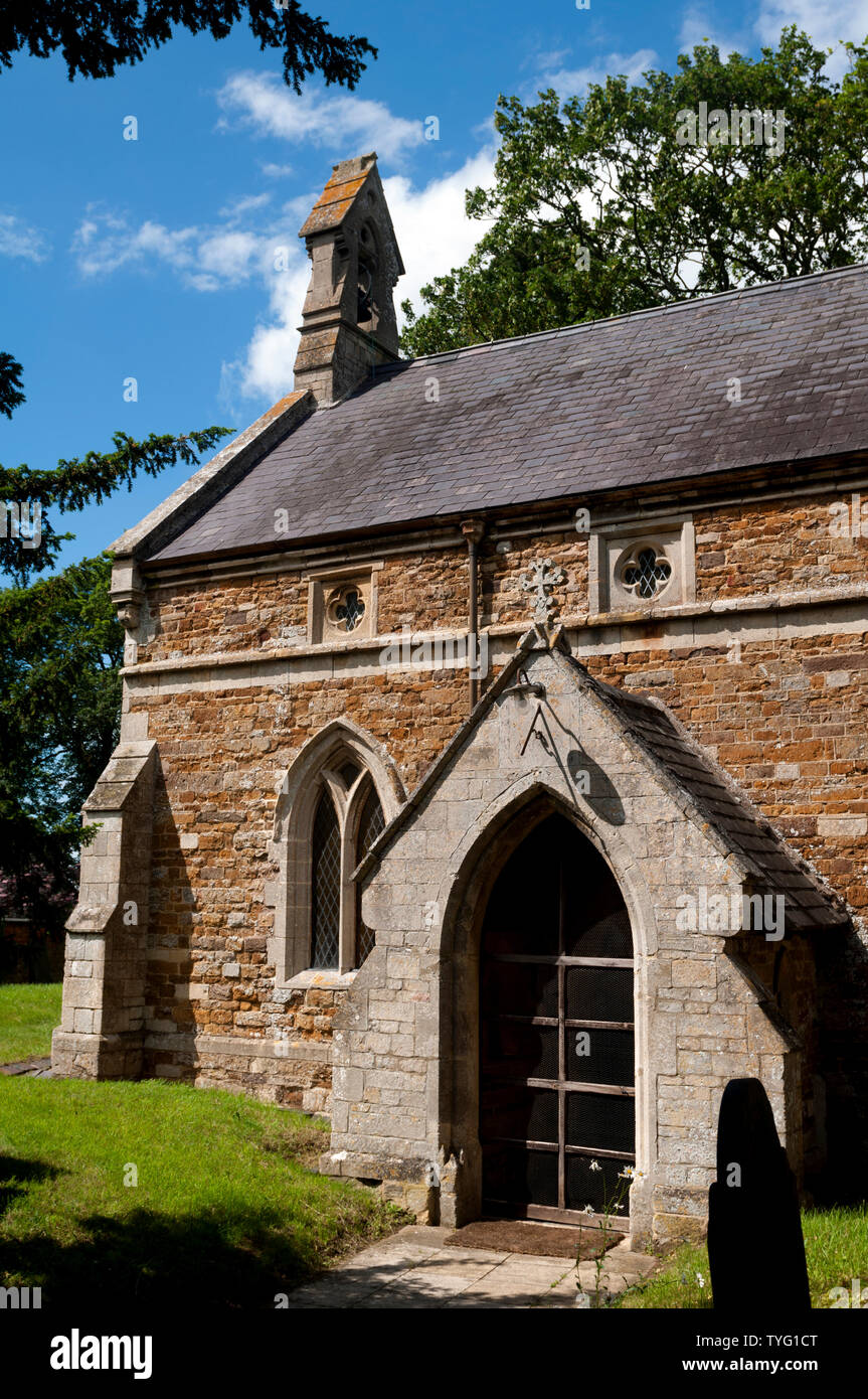 St. Denys Kirche, Stonton Wyville, Leicestershire, England, Großbritannien Stockfoto