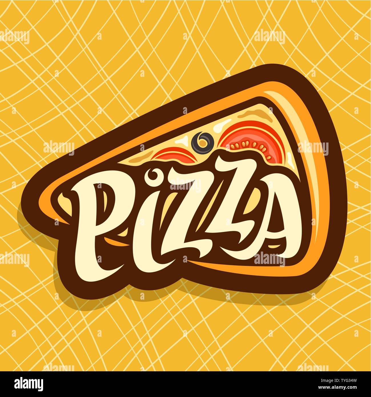 Vektor Plakat für Pizza Stock Vektor