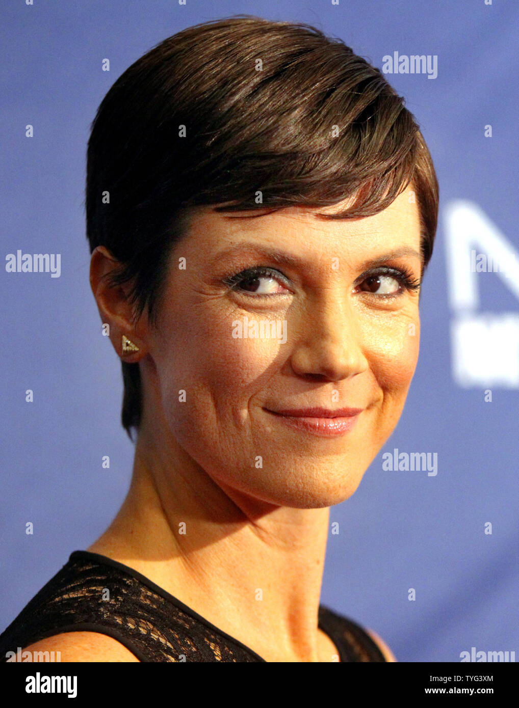 Schauspieler Zoe McLellan kommt auf dem roten Teppich an der Nationalen WWII Museum in New Orleans für die Premiere der neuen TV-Serie "NCIS: New Orleans lüften auf CBS in diesem Herbst, September 17, 2014. UPI/A.J. Sisco Stockfoto