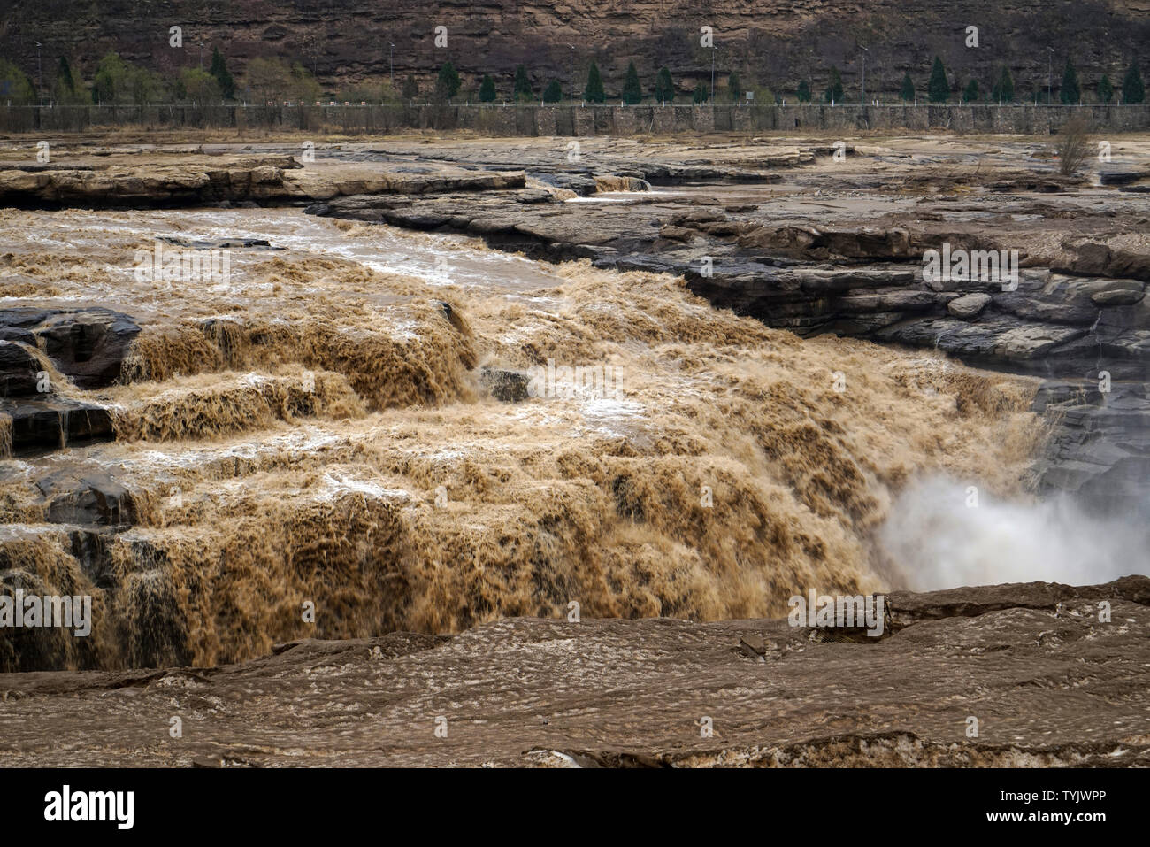 Hukou Wasserfall des Gelben Flusses Stockfoto