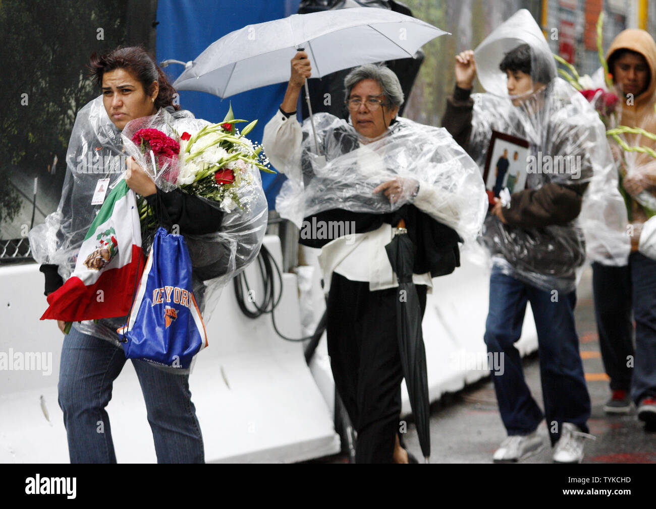 Angehörigen der Opfer, die ihr Leben verloren gehen zum Ground Zero