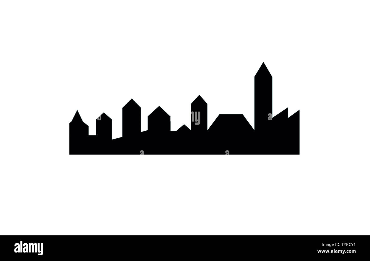 Moderne abstrakte Architektur urban Skyline der Stadt Abbildung Stockfoto