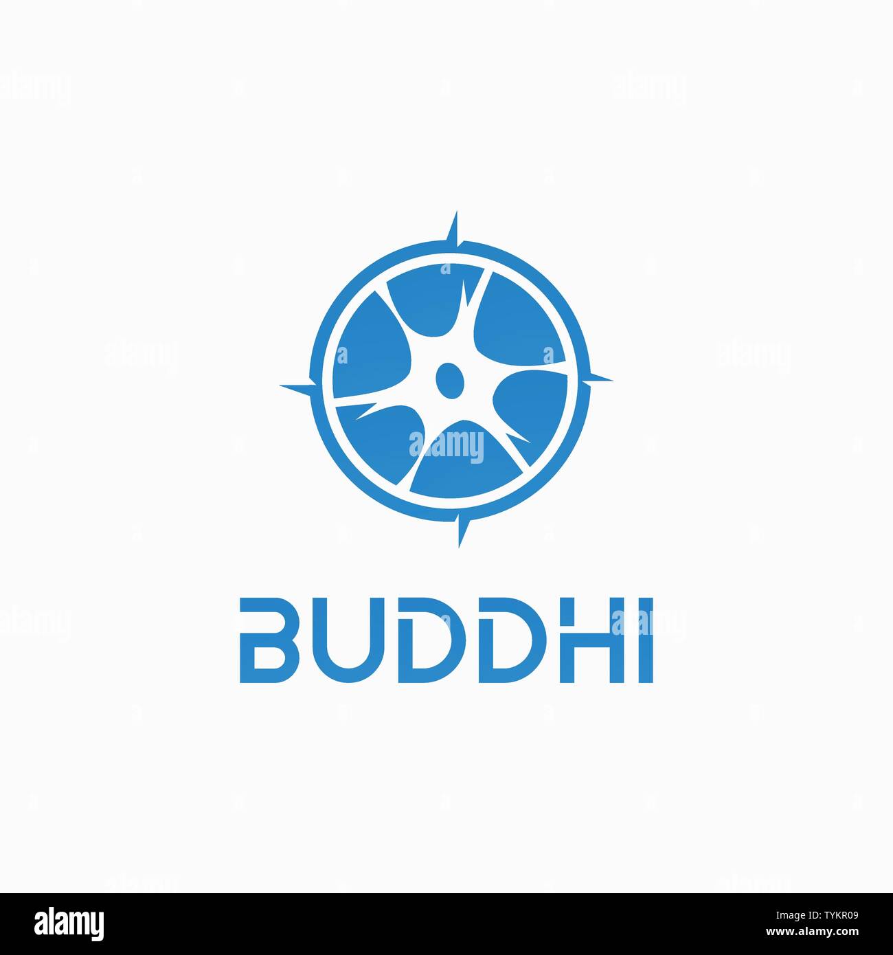 Ech Gehirn Logo Design Template Stock Vektor