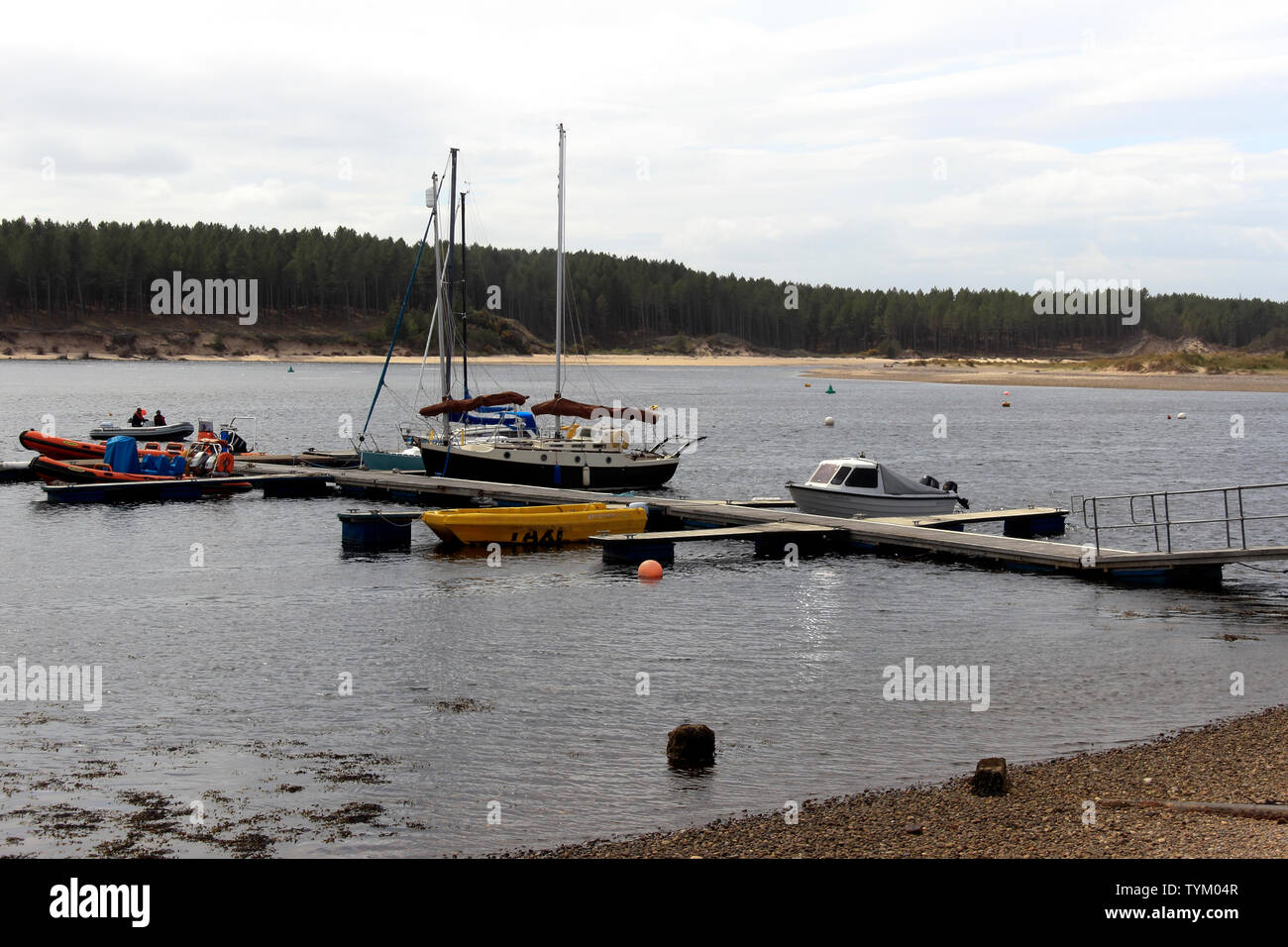 Findhorn, Schottland, Großbritannien Stockfoto