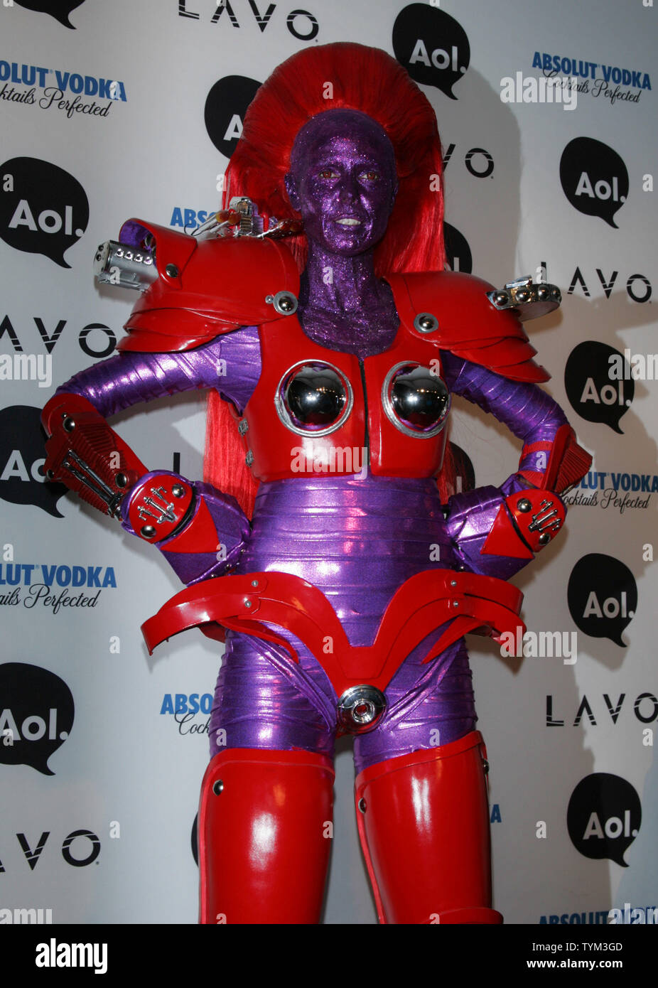 Heidi Klum kommt an Heidi Klum der jährlichen Halloween Party im Lavo in New York am 31. Oktober 2010. UPI/Laura Cavanaugh Stockfoto