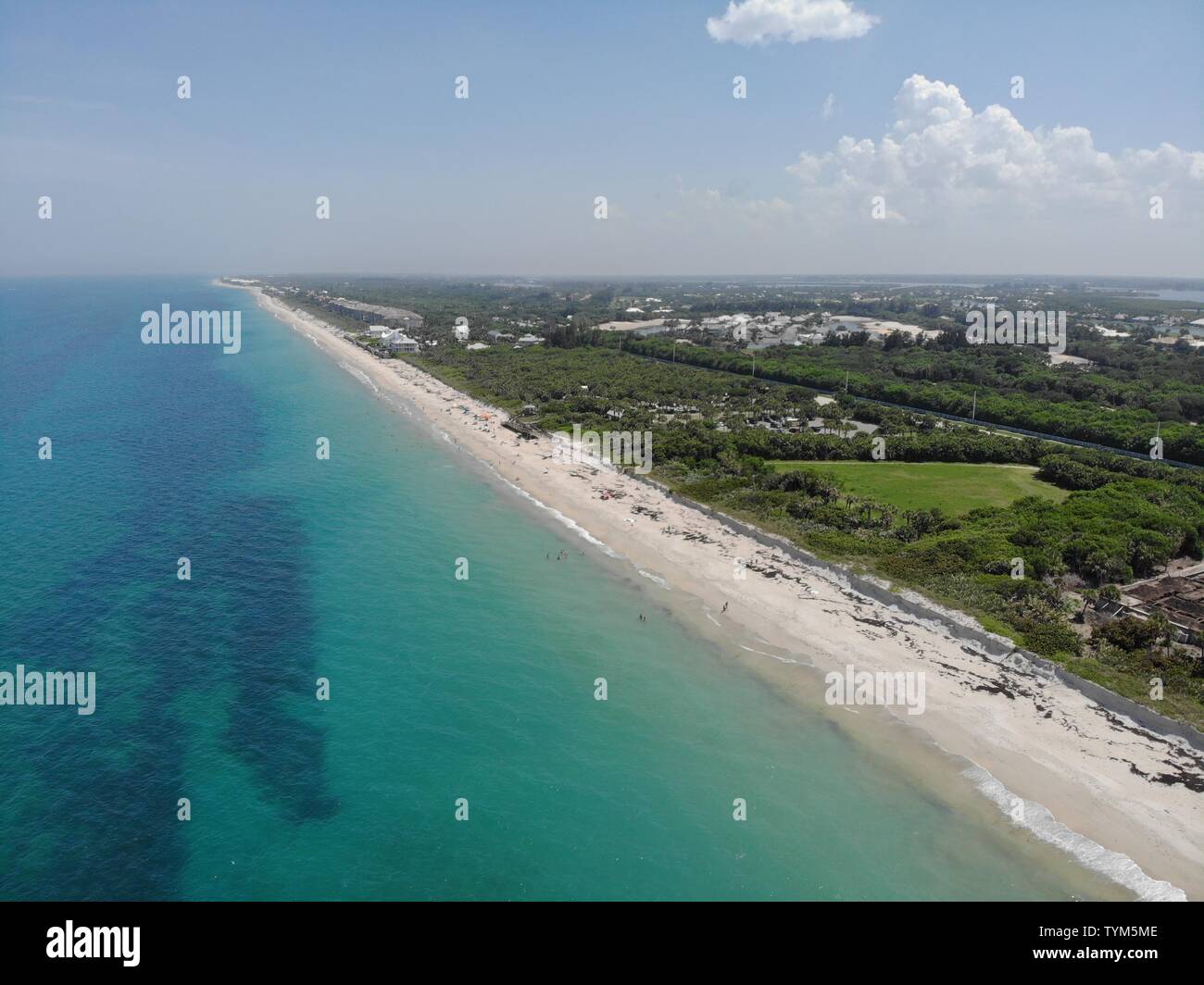 Vero Beach Sky High, einer schönen natürlichen Schuß auf den Ozean, Vero Beach, Florida, dieses Foto auf viele verschiedene Weisen verwendet werden kann, Vielen Dank für die Suche. Stockfoto