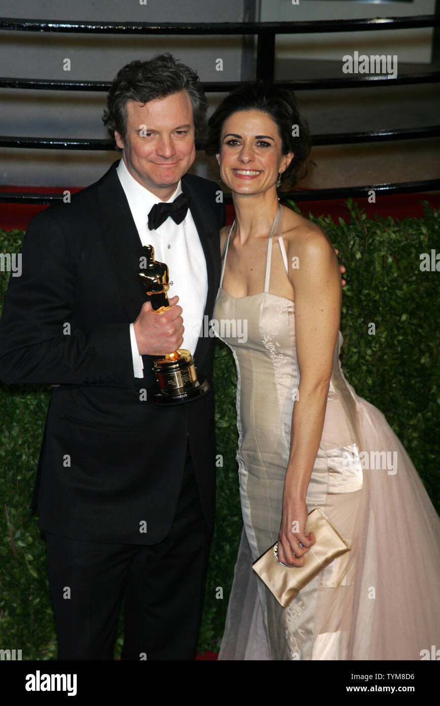 Colin Firth besucht die 2011 Vanity Fair Oscar Partei von Graydon Carter gehostet im Sunset Tower Hotel in West Hollywood, Kalifornien, am 27. Februar 2011 statt. UPI/Laura Cavanaugh Stockfoto