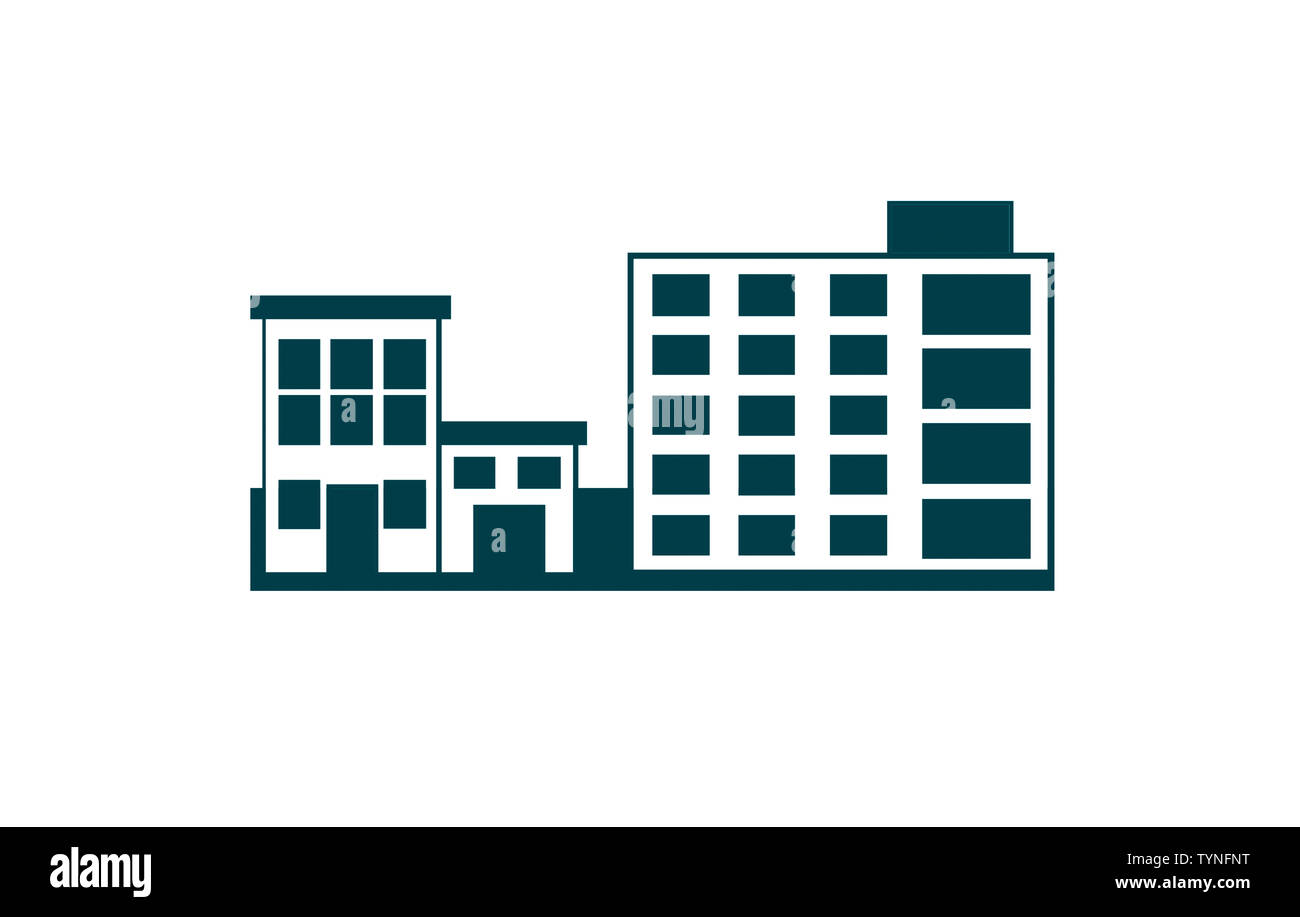 Moderne abstrakte Architektur urban Skyline der Stadt Abbildung Stockfoto