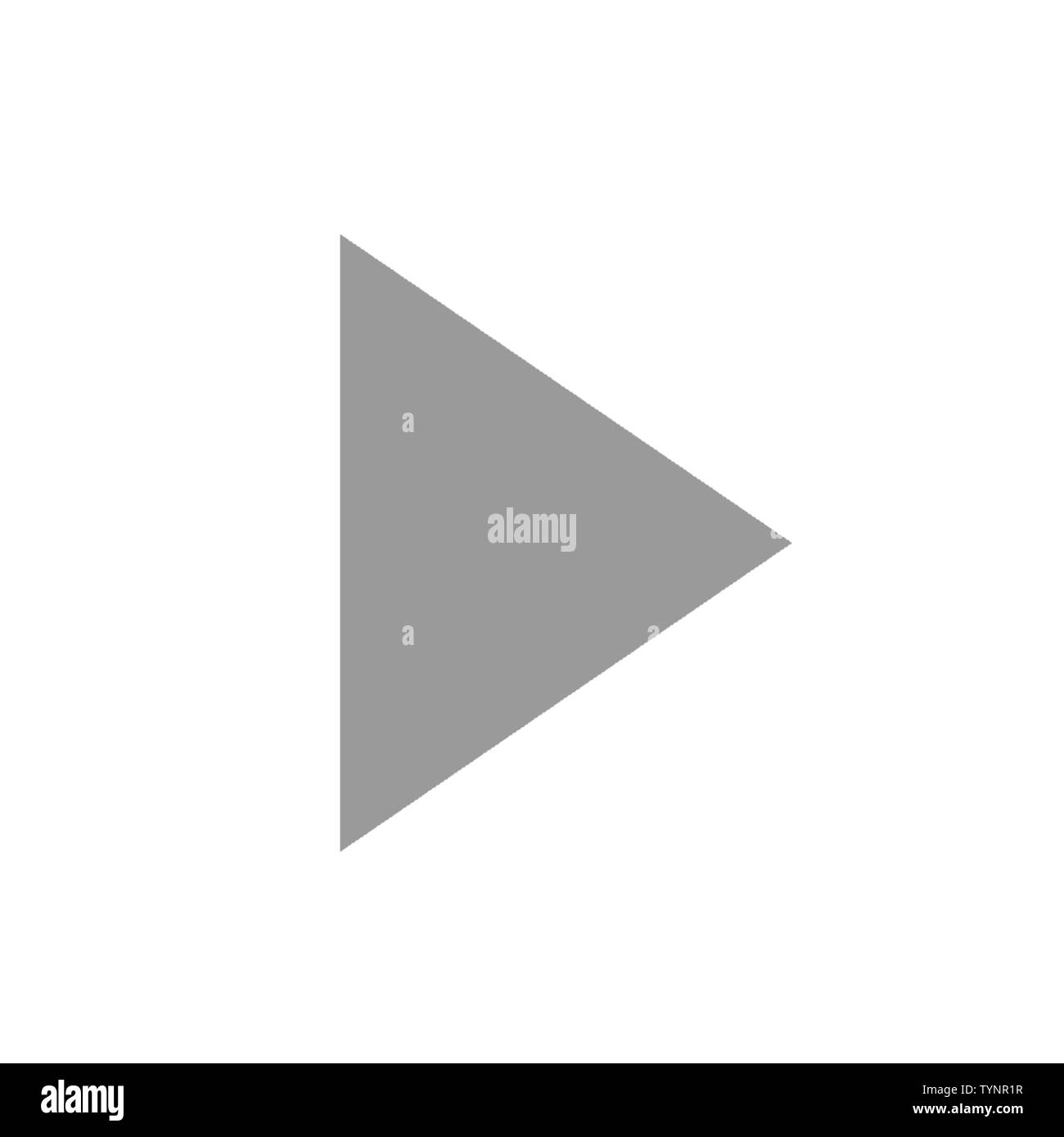 Play Video Vektor icon. Flache Vector Illustration für Web Design und mobile App. Stock Vektor