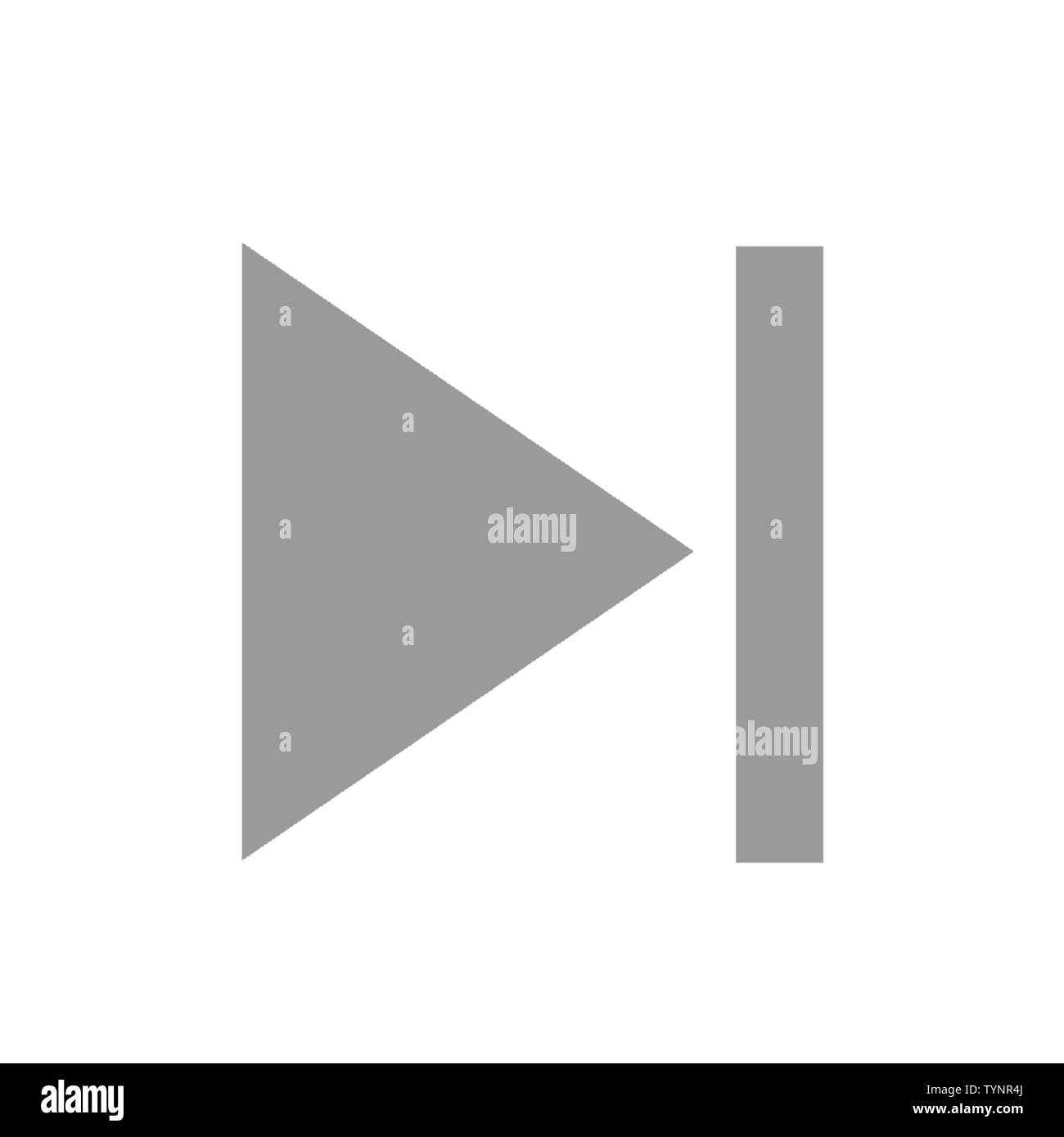 Play Video Vektor icon. Flache Vector Illustration für Web Design und mobile App. Stock Vektor