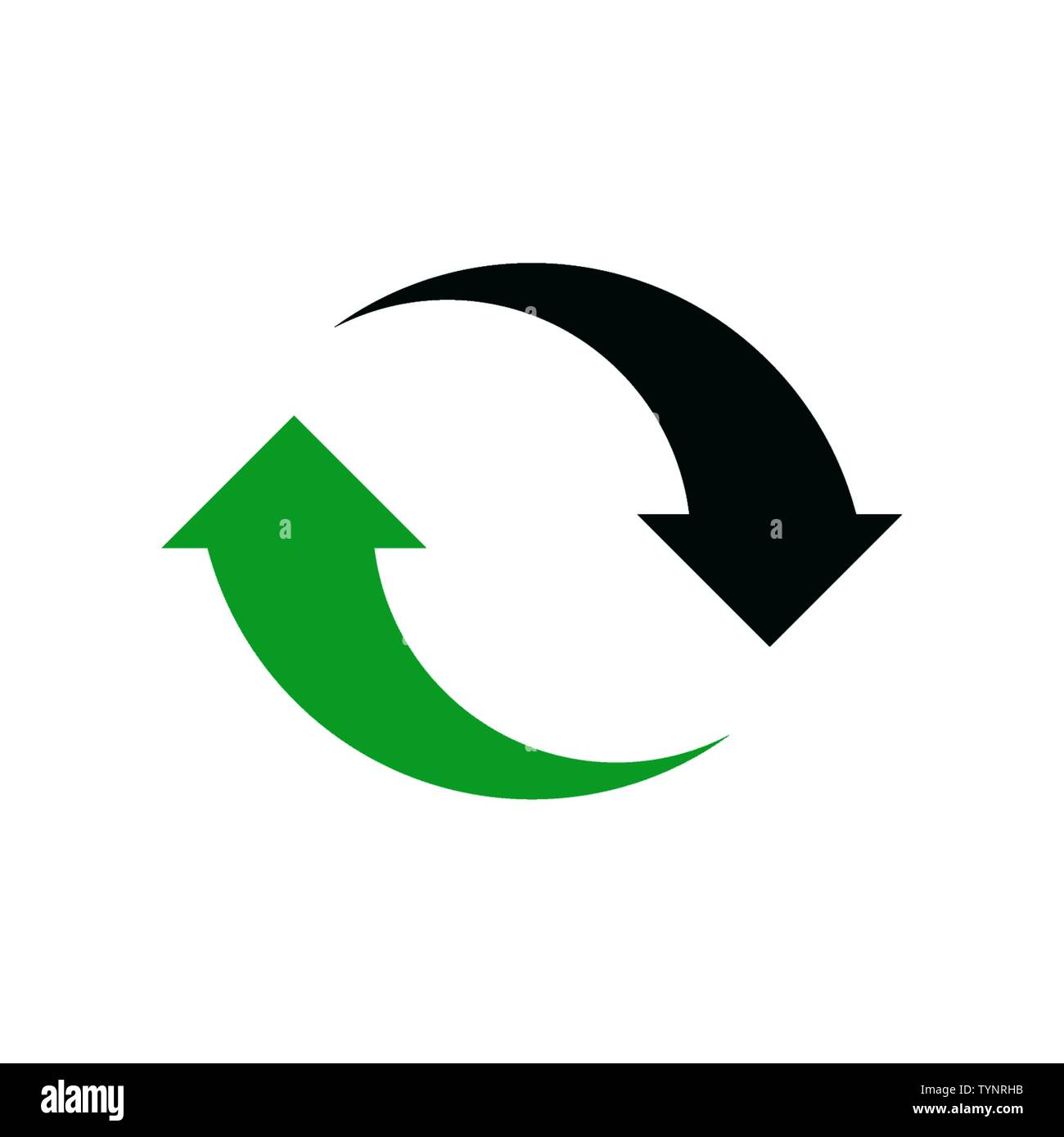 Symbol Aktualisieren, Vector Illustration bunte Pfeil Stock Vektor