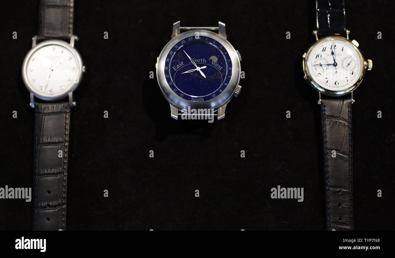 Eine einzigartige und bisher unbekannte Titan Double gewählte Patek  Philippe Armbanduhr "Die Sky Moon Tourbillon" zwischen