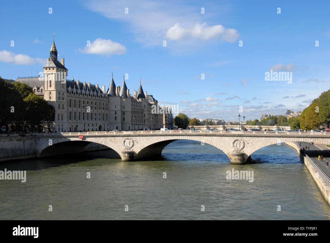 Pont au Change, Paris, Frankreich, über die Seine. Stockfoto