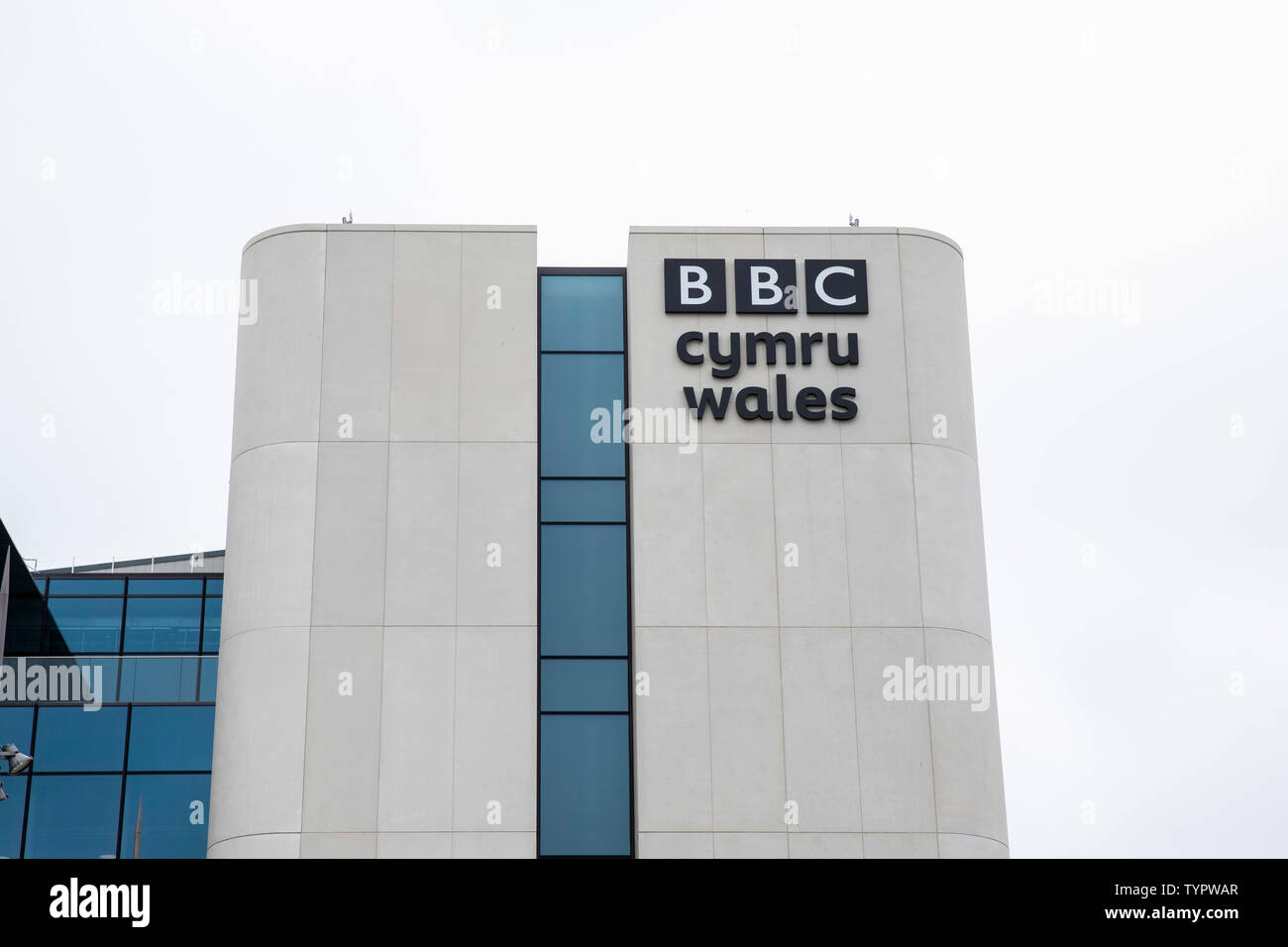 Die neue BBC Wales Hauptsitz in zentralen Platz, Cardiff, dargestellt. Juni 2019. Stockfoto