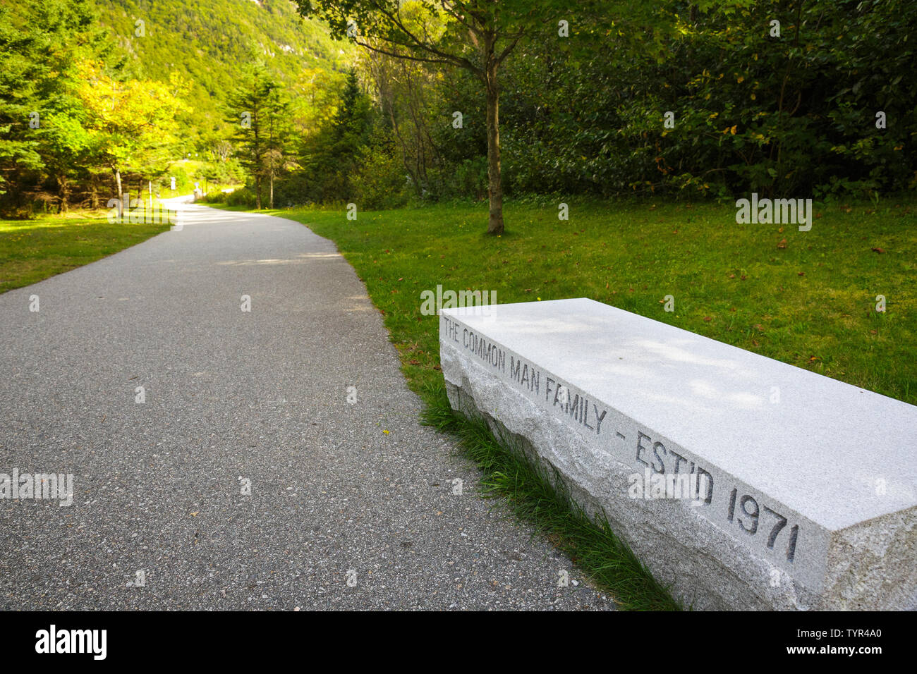 Franconia Notch State Park in den White Mountains, New Hampshire, USA. Stockfoto