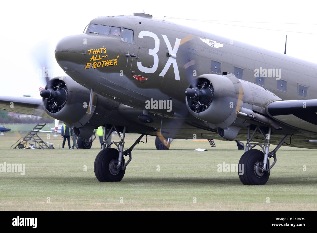 "Das ist alles, was Bruder" in Duxford airfield während des 75-jährigen Jubiläums Veranstaltungen der D-Day Landungen in der Normandie Stockfoto