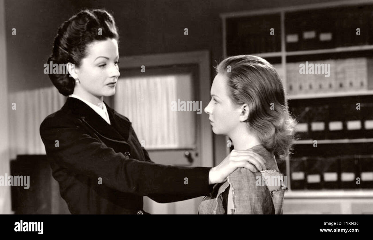 Die weißen Einhorn aka Bad Sister 1947 GFD Film mit Margaret Lockwood auf der linken Seite Stockfoto