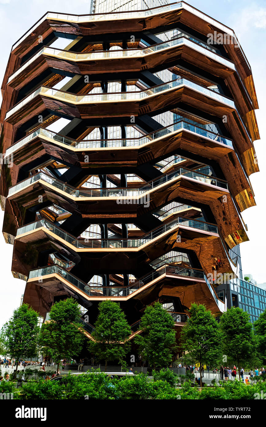 Das Schiff. Hudson Yards, Manhattan. Designer Thomas Heatherwick. New York, NY, USA, Amerika. Stockfoto