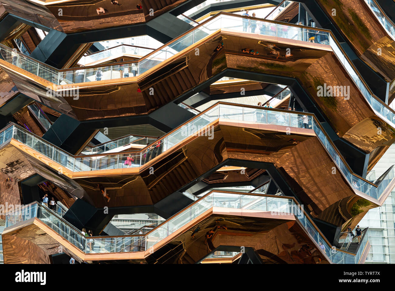 Das Schiff. Hudson Yards, Manhattan. Designer Thomas Heatherwick. New York, NY, USA, Amerika. Stockfoto