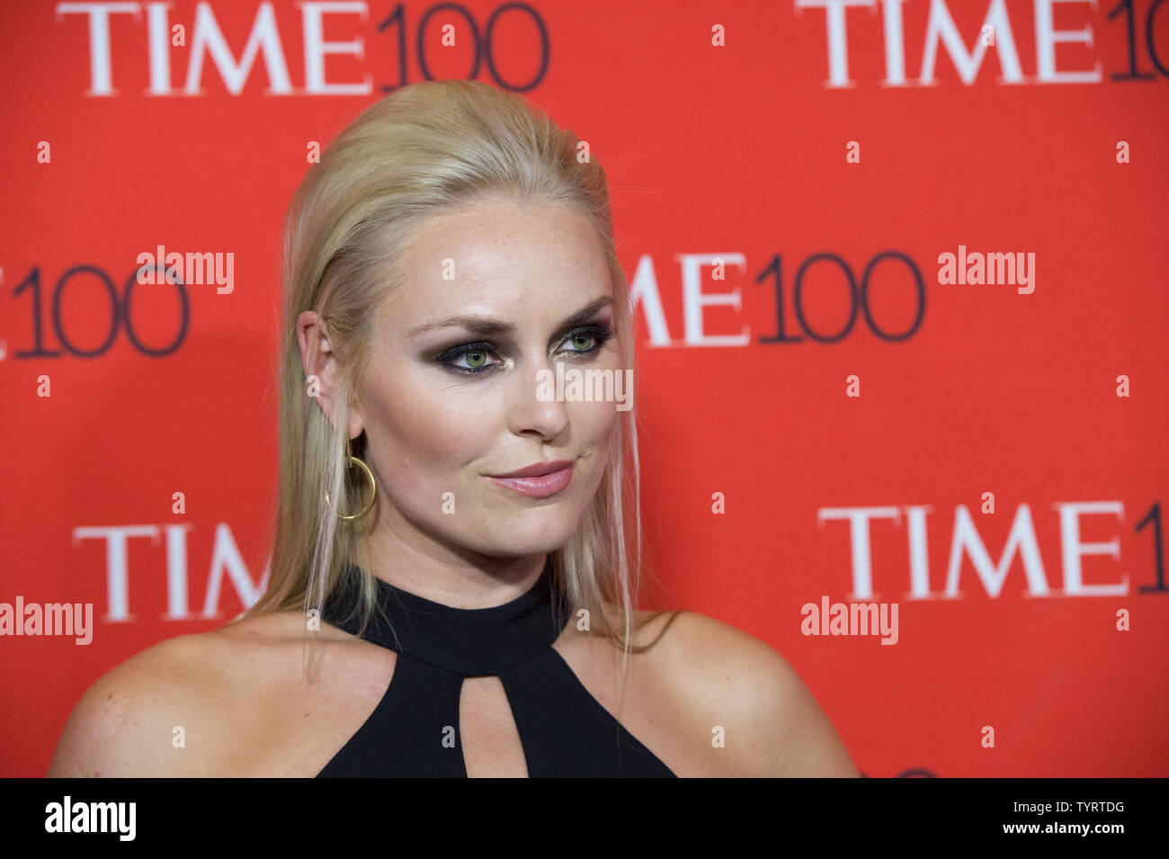 Lindsey Vonn kommt auf dem roten Teppich an der Zeit 100 Gala im Frederick S. Rose Hall, der Heimat des Jazz at Lincoln Center in New York City am 26. April 2017. Zeit 100 feiert den TIME Magazine Liste der 100 einflussreichsten Menschen der Welt. Foto durch Bryan R. Smith/UPI Stockfoto