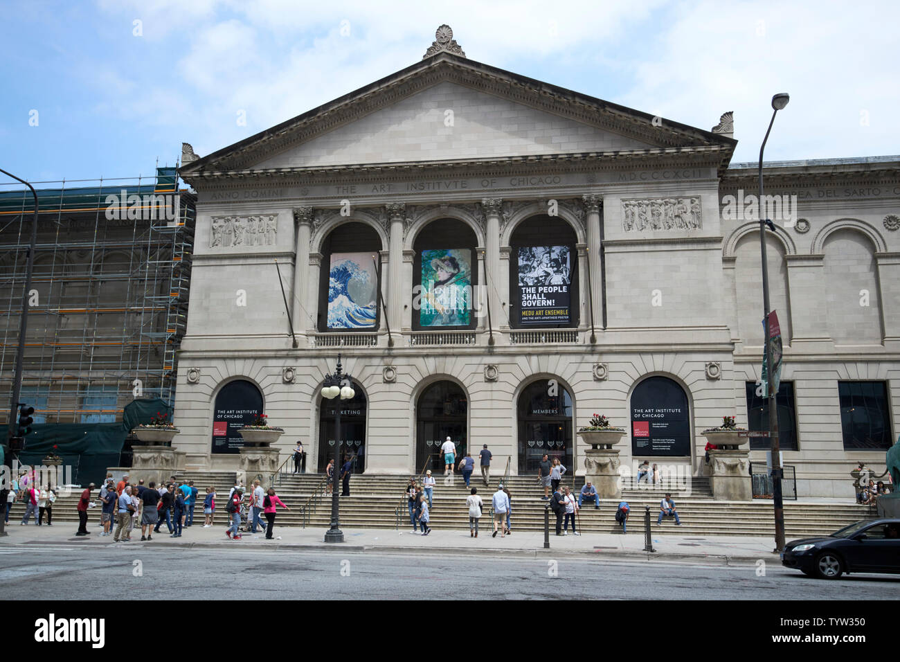 Das kunst-Institut von Chicago art museum Gebäude Chicago IL USA Stockfoto