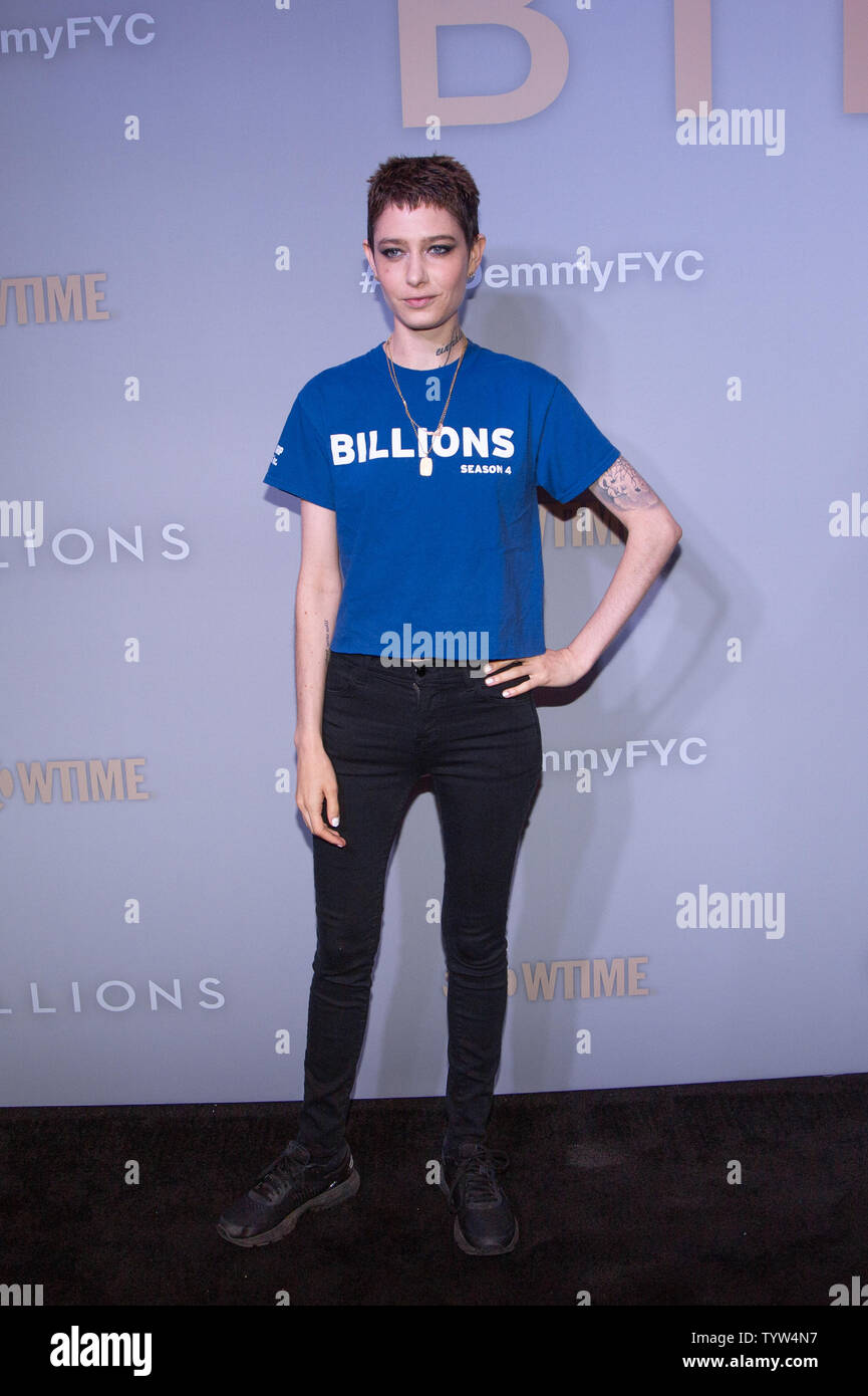 Asien Kate Dillon kommt auf dem roten Teppich an der FYC Ereignis für die Showtime Drama Series Milliarden am 3. Juni 2019 in New York City. Foto von Serena Xu-Ning/UPI Stockfoto