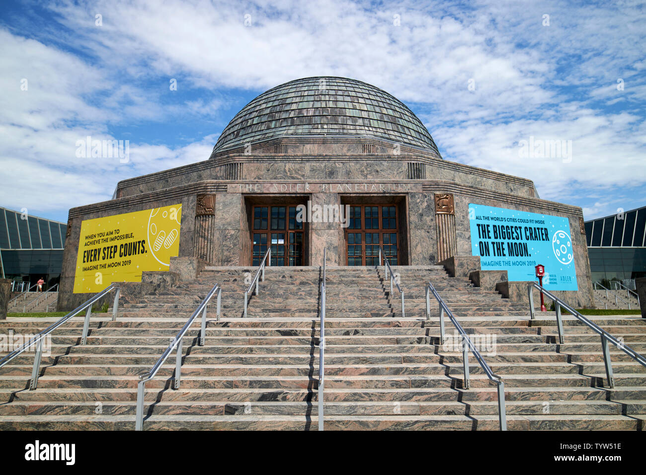 Die Adler Planetarium Gebäude Chicago IL USA Stockfoto
