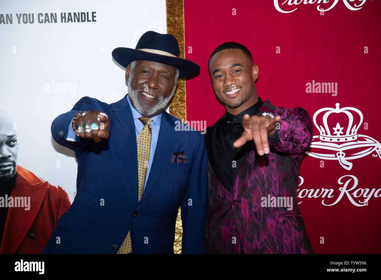 Richard Roundtree und Jessie T. Usher ankommen auf dem roten Teppich bei der Premiere von New Line Cinema haft' bei AMC Lincoln Square am 10. Juni 2019 in New York City. Foto von Serena Xu-Ning/UPI Stockfoto