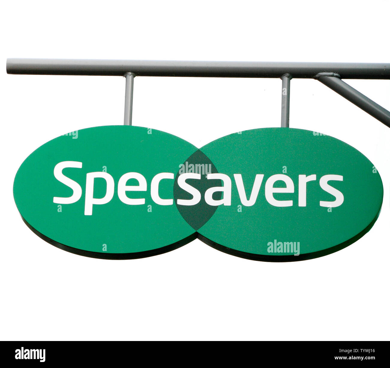 Specsavers, Shop, Logo, Zeichen, Augenpflege, Brillen, England, Großbritannien Stockfoto