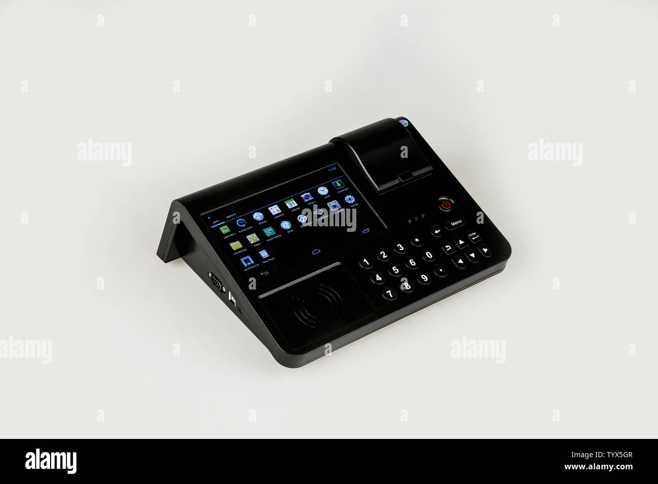 Posing Maschine Swipe Card punch Maschine Stockfoto