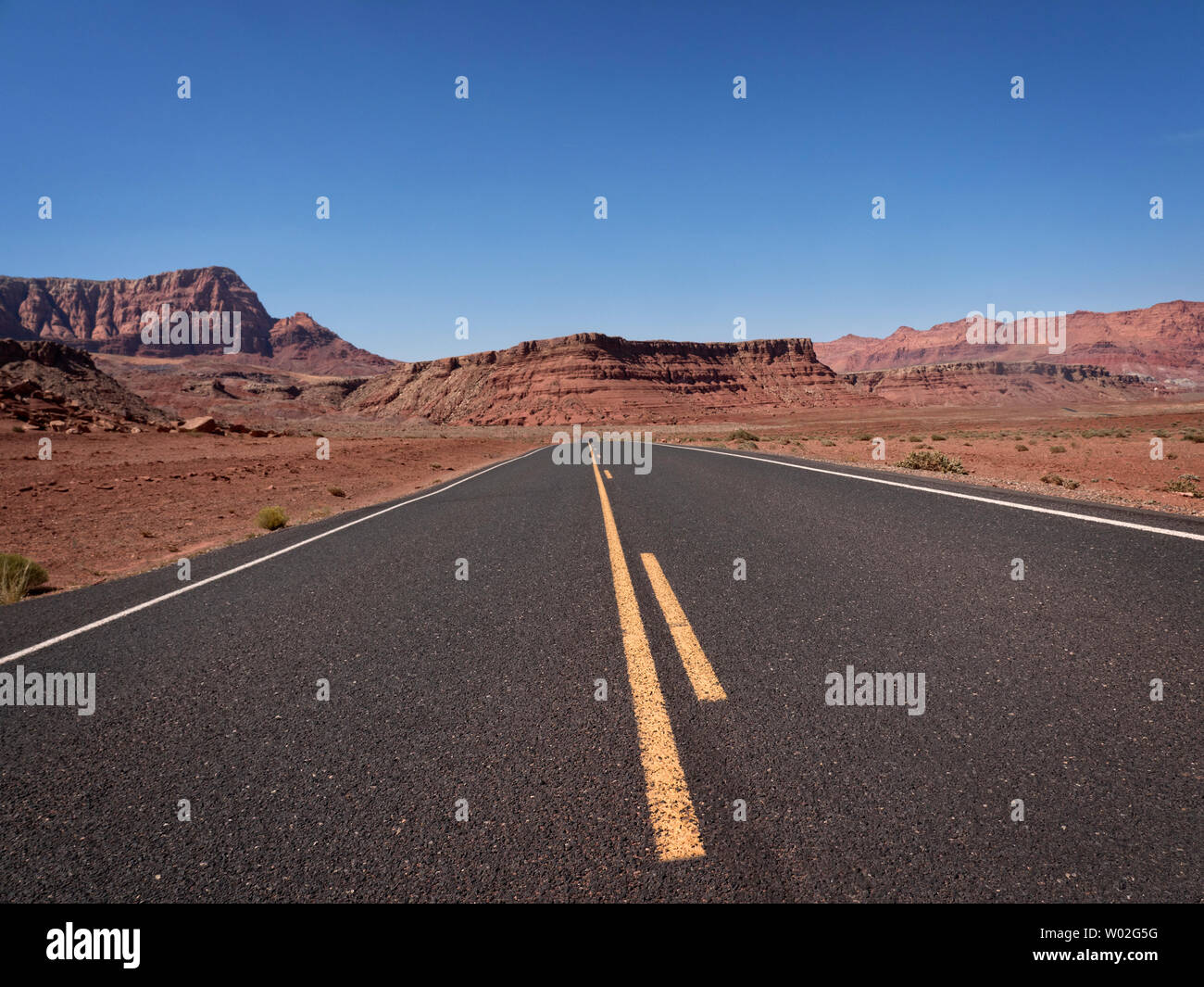 Straße in Marble Canyon Arizona USA Stockfoto