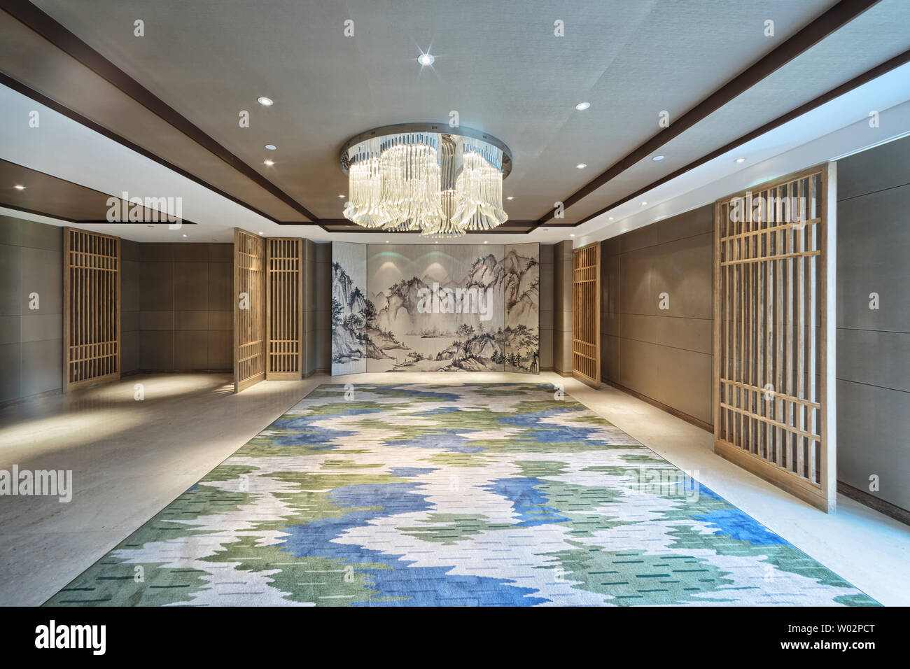 Chinesische Muster in Dragon Hotel Stockfoto