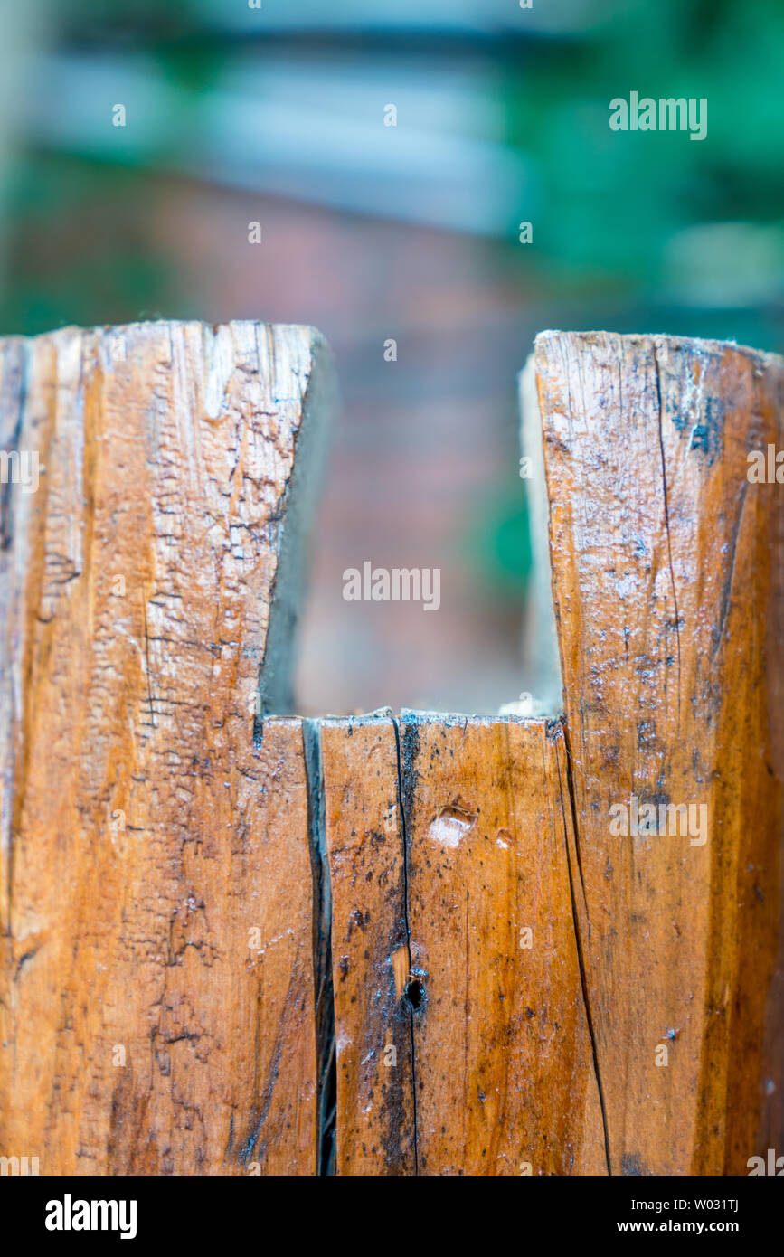 Stangen mit komplementären konkav-konvex Stockfoto