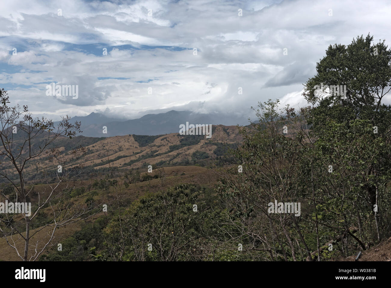 Die Landschaft der Talamanca Bergkette Panama Stockfoto