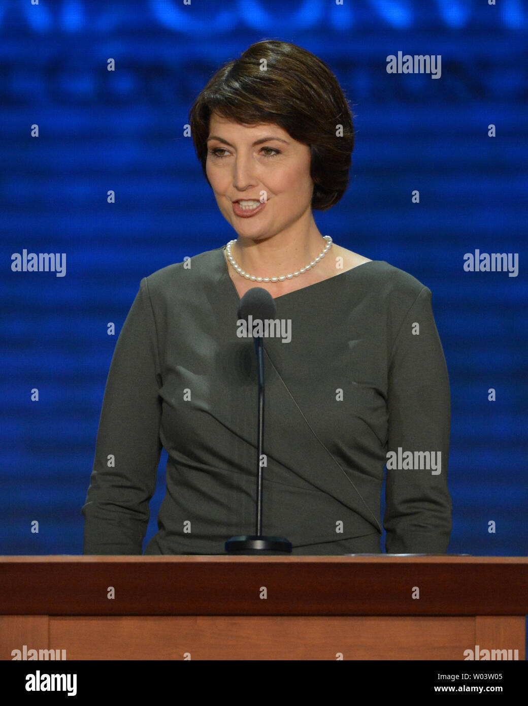 Rep. Cathy McMorris Rodgers (WA) spricht an der Republican National Convention 2012 am Tampa Bay Times Forum in Tampa am 29. August 2012. UPI/Kevin Dietsch Stockfoto