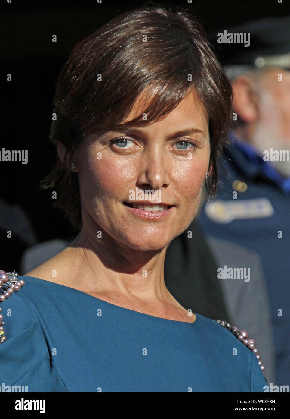 Carey Lowell kommt auf dem roten Teppich vor der Vorführung des Films "A Dog's Story' im 4. Rom International Film Festival in Rom am 16. Oktober 2009. UPI Foto/David Silpa Stockfoto