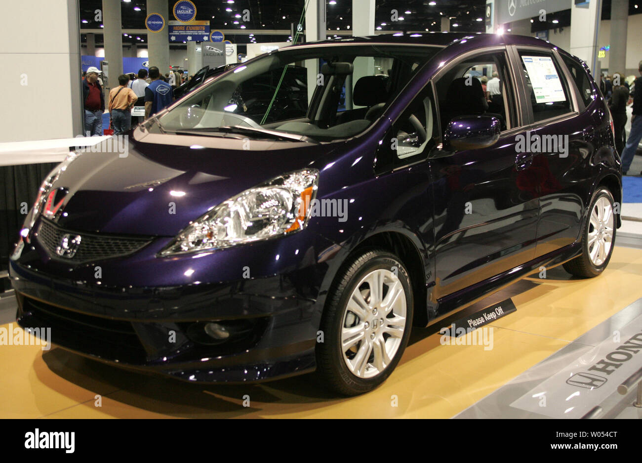 Ein Honda Fit 5 Dr. Sport ist auf der 2009 San Diego International Auto Show am San Diego Convention Center am 31. Dezember 2008. (UPI Foto/Roger Williams). Stockfoto