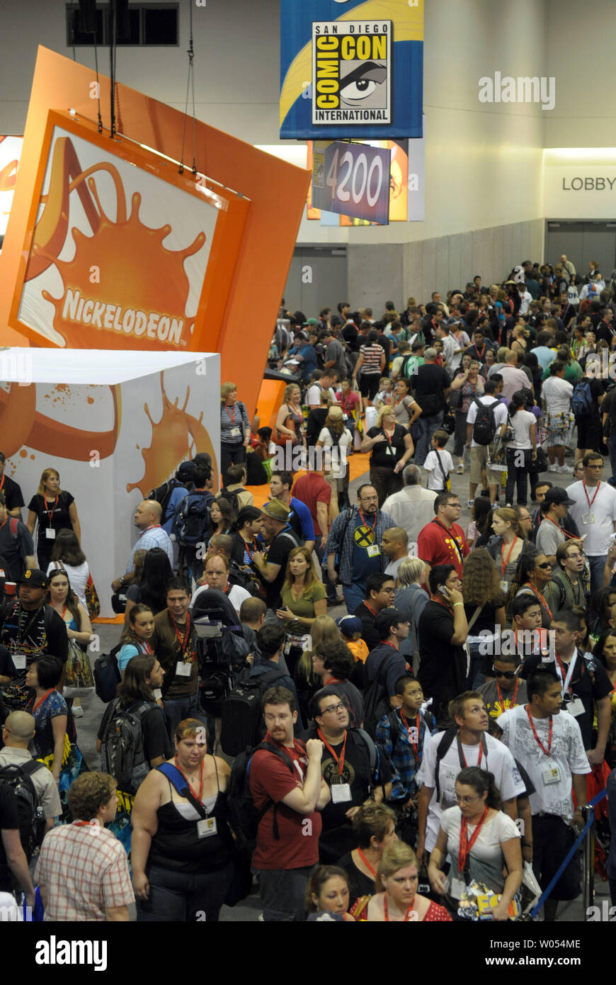 Besucher nehmen an der 40. jährlichen Comic-Con International, der größten Comic und Pop Kultur Veranstaltung in Nordamerika, an der San Diego Convention Center am 23. Juli 2009. (UPI Foto/Earl Cryer) Stockfoto