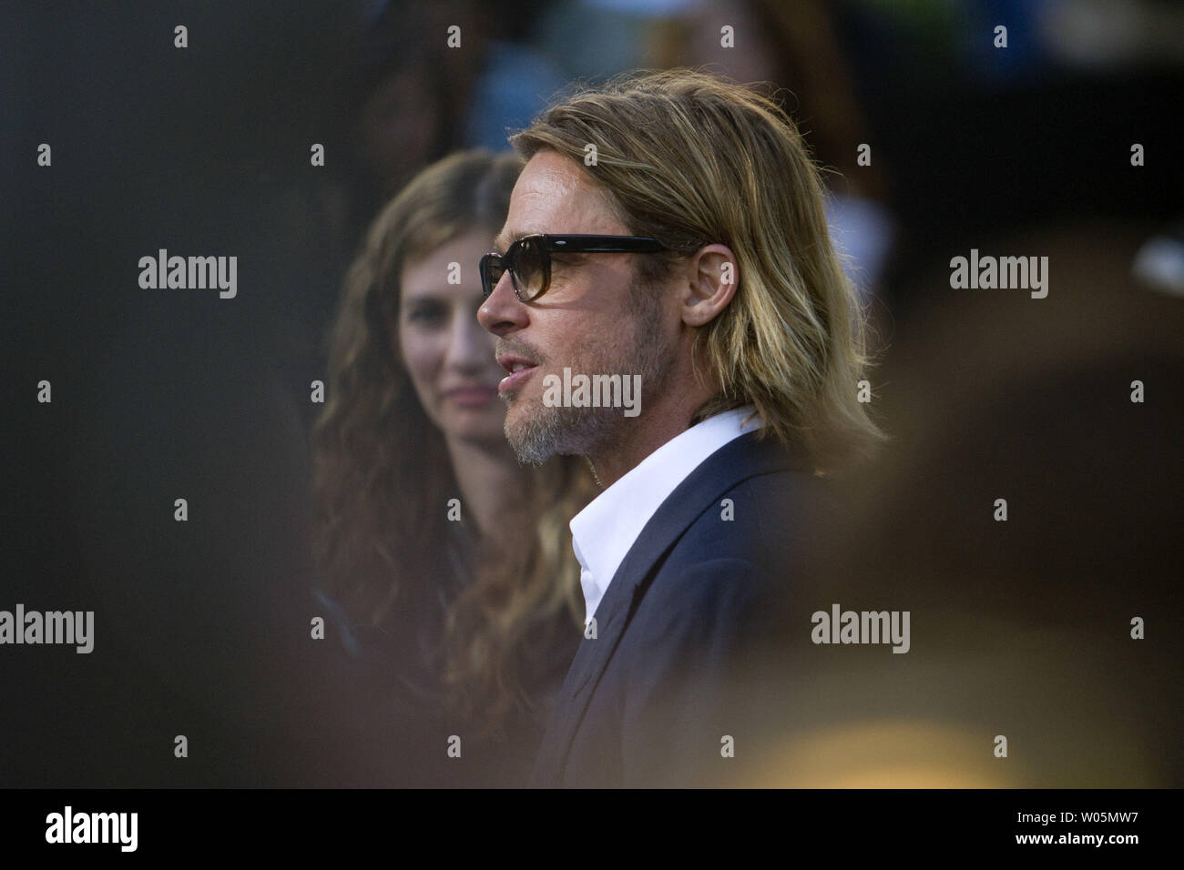 Brad Pitt kommt an der Premiere von 'Moneyball' im Paramount Theater der Künste in Oakland, Kalifornien am 19. September 2011. UPI/Mohammad Kheirkhah Stockfoto